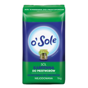 Sól kamienna niejodowana do przetworów 1 kg o'Sole X10